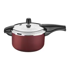 TRAMONTINA - Olla de Presión Vancouver Starflon Max Rojo 24 cm 6 L