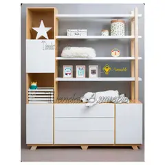 AMUEBLE - COMODA aparador ESTANTE ORZAN NORDICO tiendas melamina 18mm