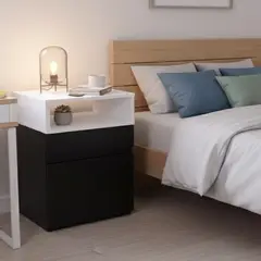 GENERICO - Velador melamina cajon y puerta