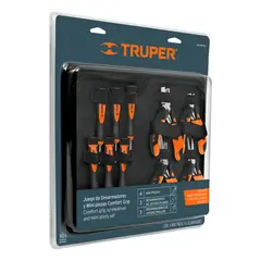 Truper - Juego 6 Desarmadores de Joyero y 4 Mini Pinzas 18200 Truper