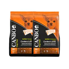 CANBO - Alimento Perro Adulto Cordero Raza Pequeña 7KG x2