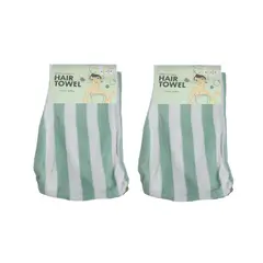 GENERICO - Pack x 2 Toallas microfibra absorbente para cabello MORADO