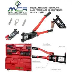 GENERICO - PRENSA TERMINAL HIDRAULICO PARA TERMINAL DE COMPRESION 10 A 120MM2