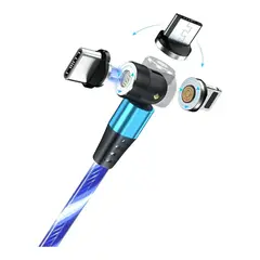 GENERICO - Cable Magnetico Led 3A - 540 Greenport Azul - 2 Metros