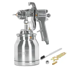 TRUPER - Pistola para pintar succión HVHP vaso alum 18mm profesional truper