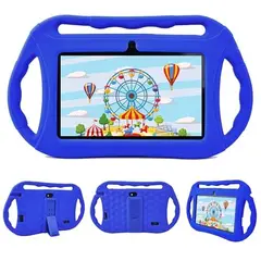VEIDOO - Tablet Kids 32GB 7 Control parental Funda de silicona--Azul