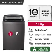 LG - LAVADORA WT19BVTB 19 KG CARGA SUPERIOR NEGRO