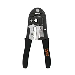 TRUPER - Pinza 8" ponchadora para cables RJ-45, 8 contactos