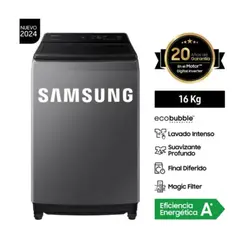 SAMSUNG - Lavadora 16KG Smart EcoBubble WA16CG6441BDPE Gris