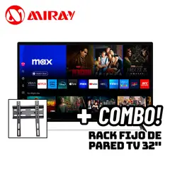 MIRAY - TELEVISOR 32 SMART TV VIDAA HD LED - MS32-E204 + RACK FIJO