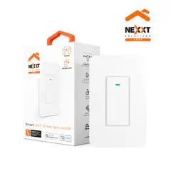 NEXXT SOLUTIONS - Interruptor inteligente 3 vías Nexxt NHE-S300 WiFi Temporizador Activación Voz