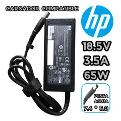 GENERICO - CARGADOR PARA LAPTOP HP 18.5V 3.5A PUNTA AGUJA 7.4*5.0