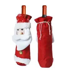 GENERICO - PORTA VINO NAVIDAD ROJO - NAVIDAD