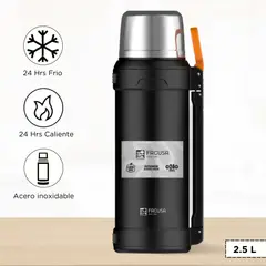 FACUSA - Termo de Bebida  Facusa Negro 2.5 L