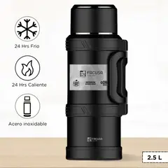 FACUSA - Termo de Bebida Explorer Negro 2.5 L