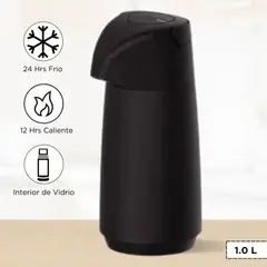 TRAMONTINA - Termo Sifon Exata Negro 1.0 L