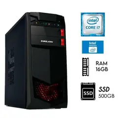 INTEL - Computadora Pc Core i7 3.2 Ghz Ram 16GB Disco Solido SSD 500W