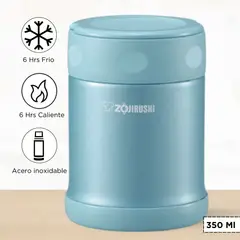 ZOJIRUSHI - Termo de Comida Steel Food Celeste 350 Ml
