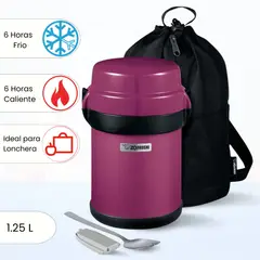 ZOJIRUSHI - Termo de Comida 4 Divisiones Mr Bento Zojirushi Rosado 1.23 L