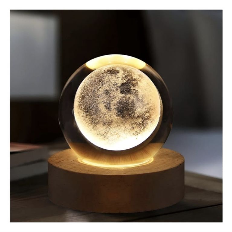 Lampara Luna 3D Grande Esfera de 8 cm