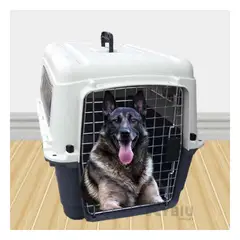 GENERICO - Transportador Ideal para Mascota L70 Plomo Oscuro Y+Stickers