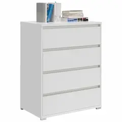 GENERICO - Comoda 4 Cajones Blanco Qadira  Amore Home
