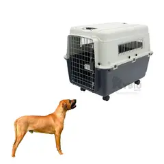 GENERICO - Contenedor para Viaje de Perro L120 Plomo Oscuro Y+Agendita