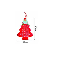GENERICO - Calendario de Adviento en Fieltro Modelo Papá Noel