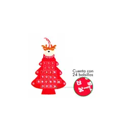 GENERICO - Calendario de Adviento en Fieltro Modelo Reno