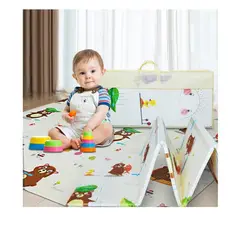 GENERICO - PISO ALFOMBRA PLEGABLE REVERSIBLE  ANTICAIDAS PARA BEBES