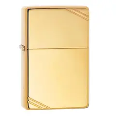 ZIPPO - Encendedor Zippo High Polish Brass Vintage with Slashes