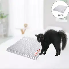 GENERICO - PACK X8 ALFOMBRILLA CON PÚAS PARA GATOS 33.8 X 42 CM