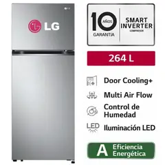 LG - Refrigeradora 264L No Frost GT26BPP Top Freezer