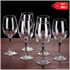 INSPIRA - Copas de elegante para tomar vino 310ML set x6