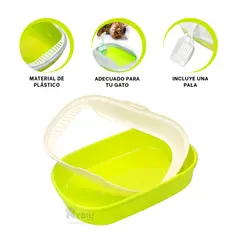 RYBIU IMPORT - Bandeja Bonita y Resistente Verde Y+Ligas de Regalo