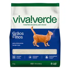 VIVA VERDE - Arena Higiénica para Gatos de Granos Finos 4kg