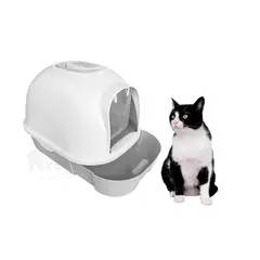 GENERICO - Caja para Gato con Bandeja y Pala Plomo Y+Regalo Agendita