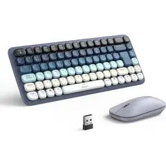 UGREEN - Teclado + Mouse inalambrico mecanico azul