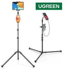 UGREEN - Tripode 2 en 1 tablet y celular soporte 1.74 Mts ajustable