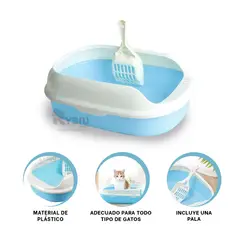 RYBIU IMPORT - Bandeja Eficiente de Limpieza en Azul Y+Banderitas Adhesivas