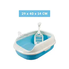 RYBIU IMPORT - Bandeja para Animal Casero en Azul Y+Ligas de Regalo