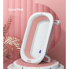 GENERICO - Bañera Plegable para Bebes Portatil   Rosado