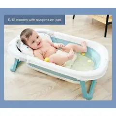 GENERICO - Bañera Plegable para Bebes Portatil Color Verde