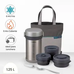 ZOJIRUSHI - Termo de Comida 3 Divisiones Mr Bento 850ml