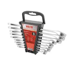 WOLFOX - Juego de 9 llaves combinadas milimetricas wf0200