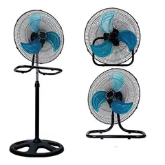 GENERICO - VENTILADOR SEMINDUSTRIAL 65W 3 HELICES 3 EN 1