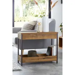 TU MESITA - Mesa Lateral Minimalista Joan color Marrón