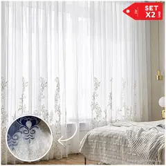 INSPIRA - Cortina de Voile cortina elegante 140 X 240 cm SET