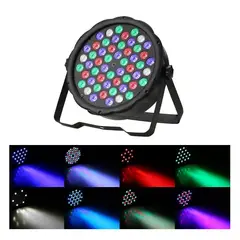 GENERICO - Tacho Par Led Rgb 54 Led Control Remoto Dmx Fiesta Dj Evento