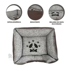 RYBIU IMPORT - Cojin Hipoalergico para Mascotas Marron XL Y+Gift MiniAgenda